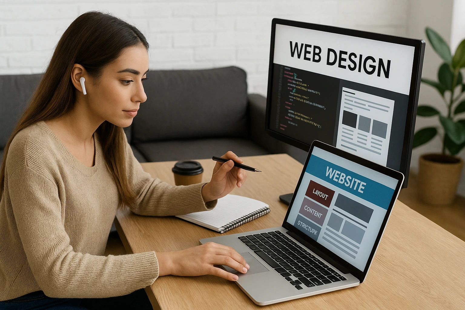 Student learning using affordable web design courses
